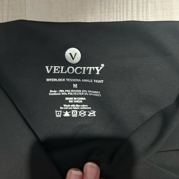 Velocity Charcoal Ankle Tights - Picture 2 of 3